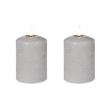 Remote LED Flameless Wax Pillars (Set of 2)